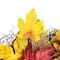 22" Unlit Autumn Harvest Artificial Maple Leaves Thanksgiving Wreath